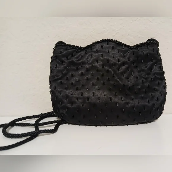 Carolyne Barton Beaded Black Evening Bag - Picture 6 of 16